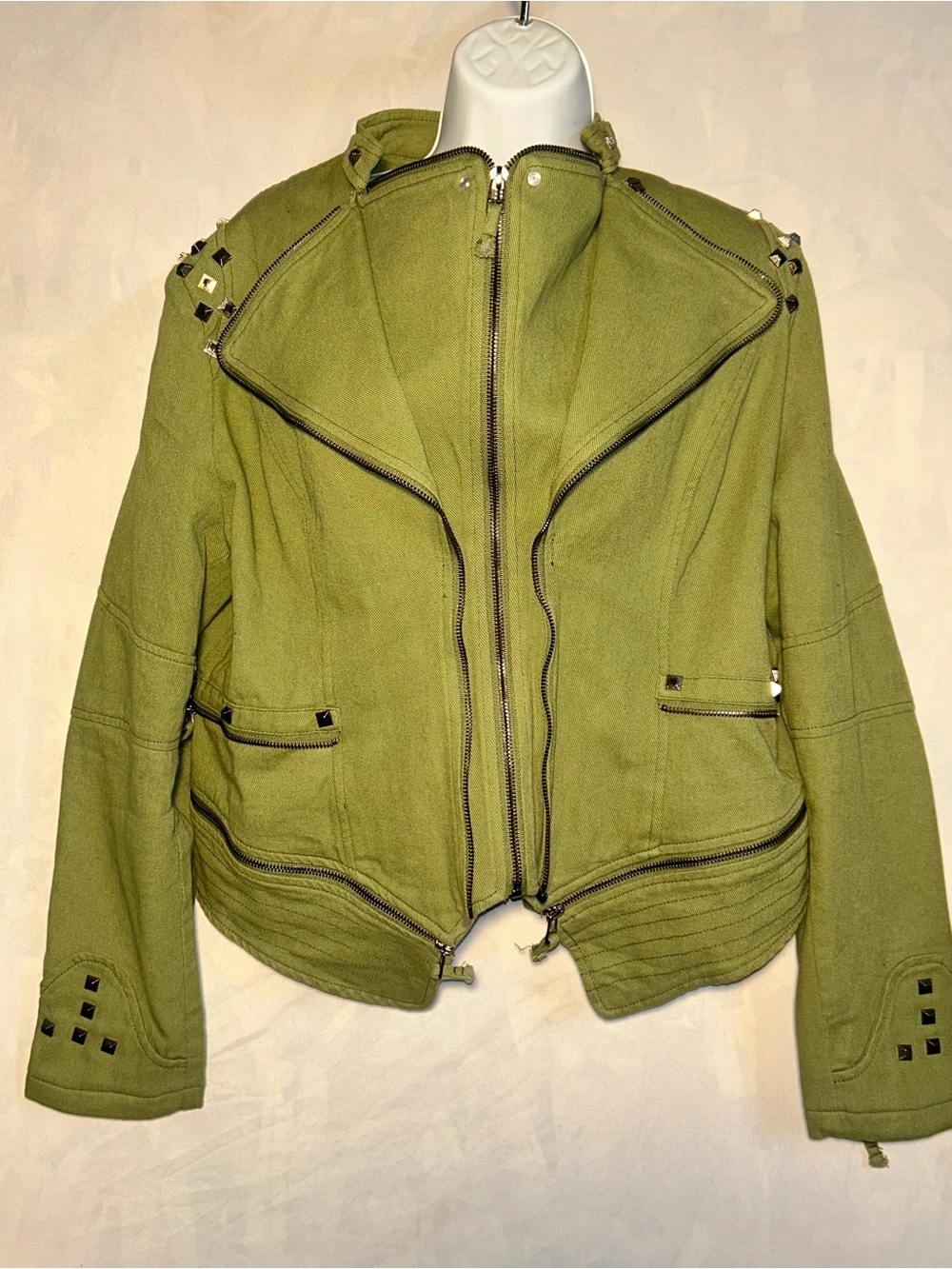 Khaki Army Jean Jacket